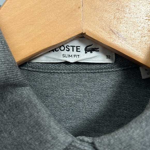 Lacoste Gray Pique Stretch Mini Polo Dress size 32 - Picture 4 of 12